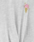 Kit pijama infantil sorvete cinza |