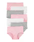 Kit calcinha Infantil 7 peças poá rosa |