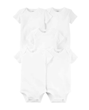 Kit body bebê 10 peças manga curta e regata branco |