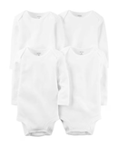 Kit body bebê 8 peças manga longa branco |